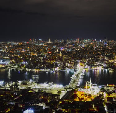a cityscape of cebu city at night