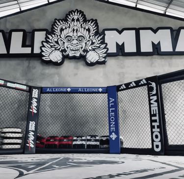 Cage de MMA à Bali MMA à Canggu (Bali), ambiance intense 