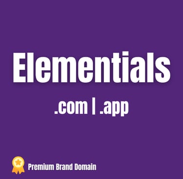 Elementials.com-dot-app-logo-premium-brand-domain