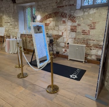 Magic Mirror Wedding Setup