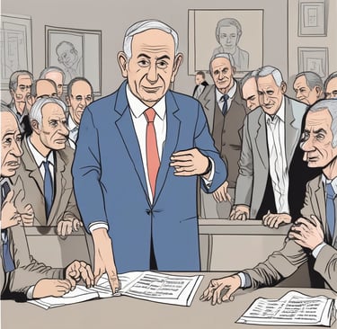 a cartoon of a man in a suit and tie