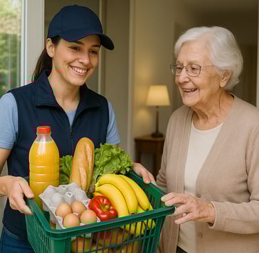 Aide aux courses par services confort net