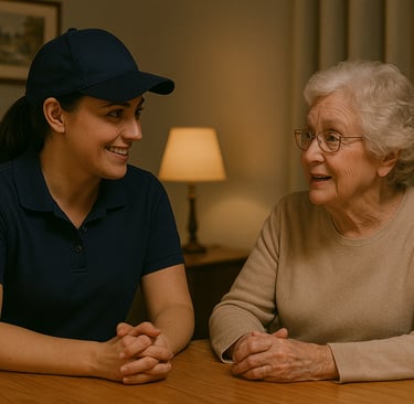 discutions autour d'un table, pour conserver son social via services confort net