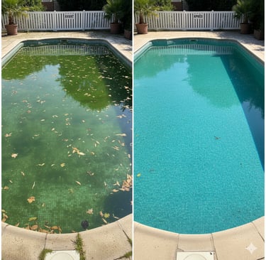 Piscine avant /après une remise en service