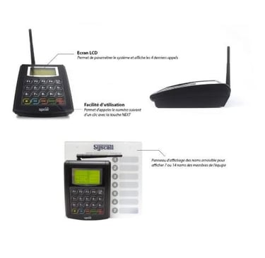 Système d’appel cuisine avec écran LCD pour communication salle-cuisine