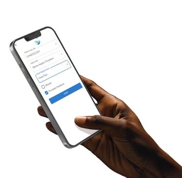 a person holding a phone with a twitter account