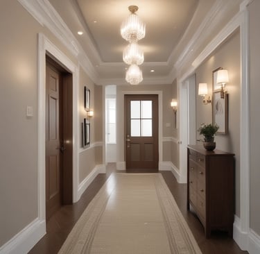 Finished kitchen lighting installation showcasing recessed LED lights