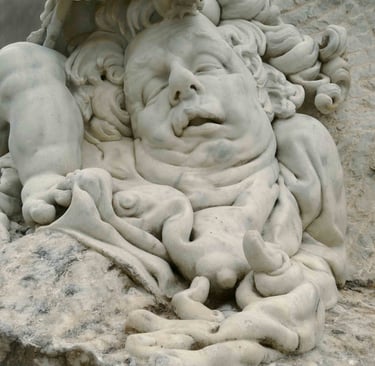 Little winged mermaid digesting on the remains of the hunt