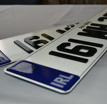 Road Legal Number plates