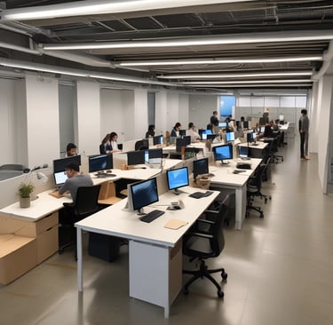 A person using a laptop while browsing real estate listings online.