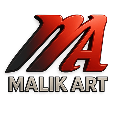 a logo for a mallik art press sialkot