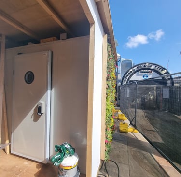 Cold roon in Thames river pub