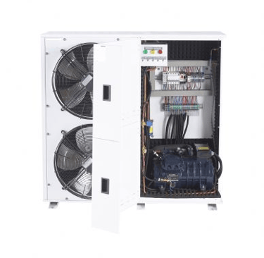 Spilit cooling system with Semi-hermetic reciprocating Frascold compressor