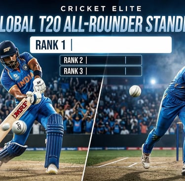 Sikandar Raza tops ICC Men's T20I All-Rounder rankings. Hardik Pandya at #2