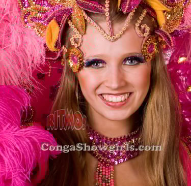 Step into a world of glitz, glamour, and Latin flair with the Conga Showgirls—a dazzling fusion