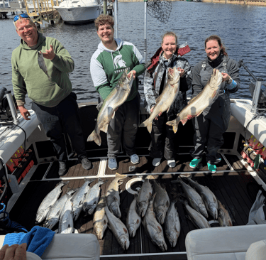 Ludington fishing lake trout limit with salmon