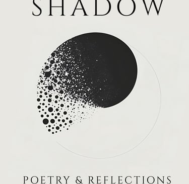 The cover for the book So, I Married My Shadow: Poetry & Reflections by LVF, showing a golden ratio.