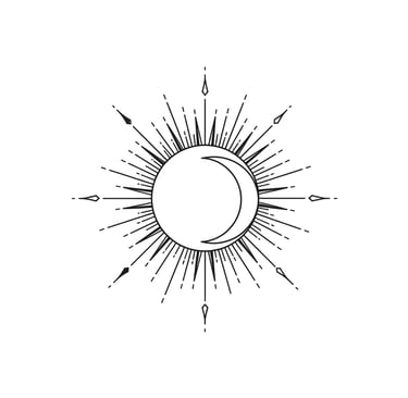 MOON AND SUN IMAGE DESIGN BY GEMINI