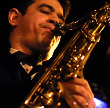 Maestro Bobby Ramirez performing at the Triad Theatre in New Yor circa 2003