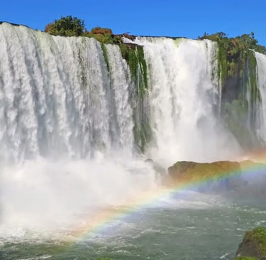 a rainbow - colored rainbow over a rainbow over a rainbow