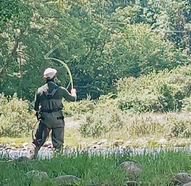 pêche à la mouche en rivière
