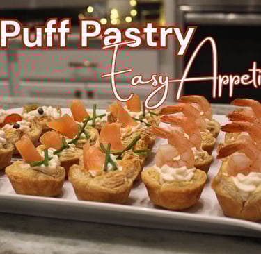 Puff pastry appetizers