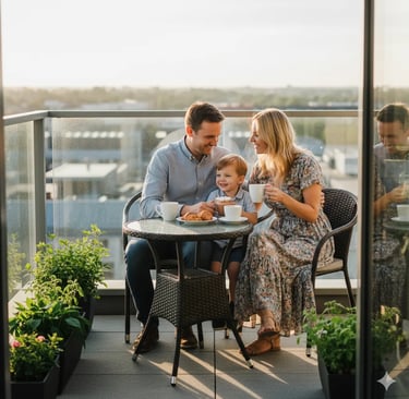Morning Coffee in Balcony 