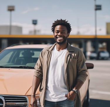 A nighttime scene featuring a large, illuminated theater sign with the word CHICAGO in bright lights. Below, a marquee advertises a sold-out performance by Dane Cook. The setting is urban, with cars on the street and the entrance to the theater in view.