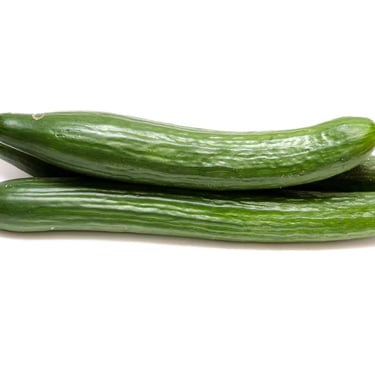 Concombre vert foncé, droit et ferme