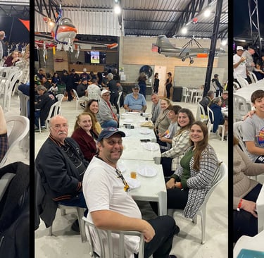 confraternização no clube Asas do Tinguá