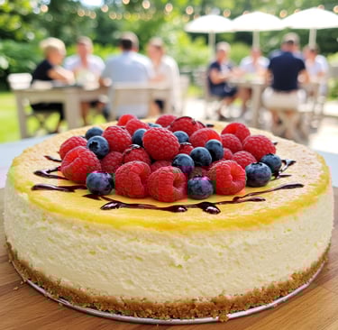 tarta de queso frutos rojos