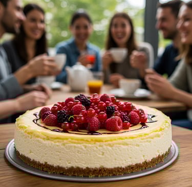 tarta de queso frutos rojos