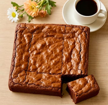 cremoso brownie de chocolate semiamargo con nueces