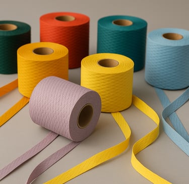 eco-friendly braided paper webbing for sustainable packaging