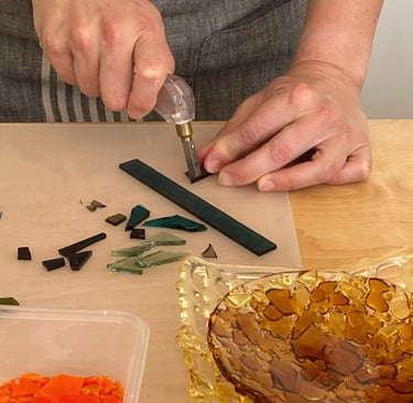 Glass Fused bowl workshop