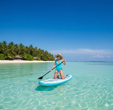 Learn to Paddleboard with ia nflatable paddleboard
