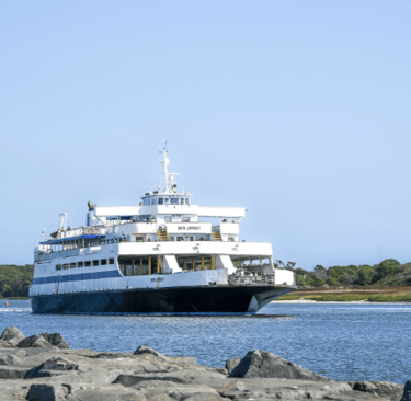 The Cape May-Lewes Ferry Arriving at the dock