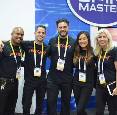 a smiling team of brand ambassadors poses together