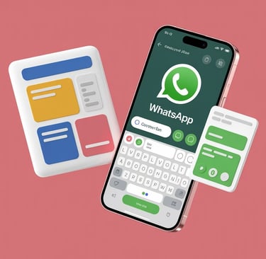 um telefone com o WhatsApp instalado