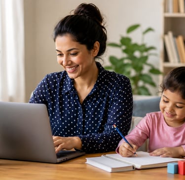 Mothers able to earn while looking after their kids with LevelUp Online Education