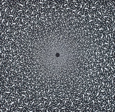 Circular mosaic pattern symbolizing the inward journey of self