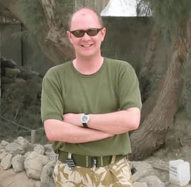 Andrew White in Iraq 2003