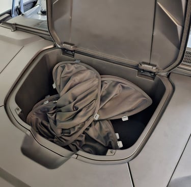 BYD Seal Sun shade folded in frunk