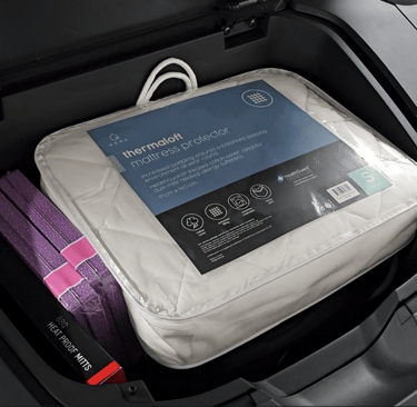 BYD Seal frunk loaded with shopping items