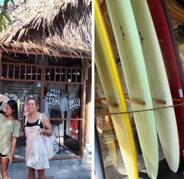 where to shop in Batukaras: Mabooshi and House of Sawah