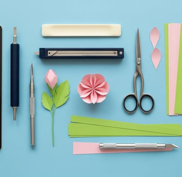 a variety of craft supplies including scissors, scissors and scissors