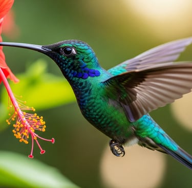 a hummingbird bird - tailed hummingbird in flight