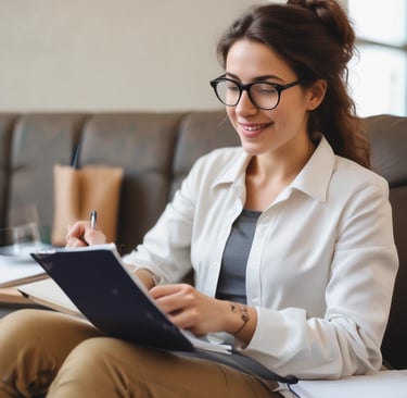 Sala tranquila para sesiones de terapia psicológica presencial ArmoniQ