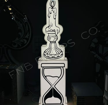 LED sign board with luxury bar props