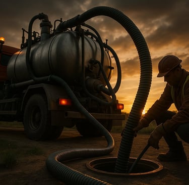 sucção com maquinário